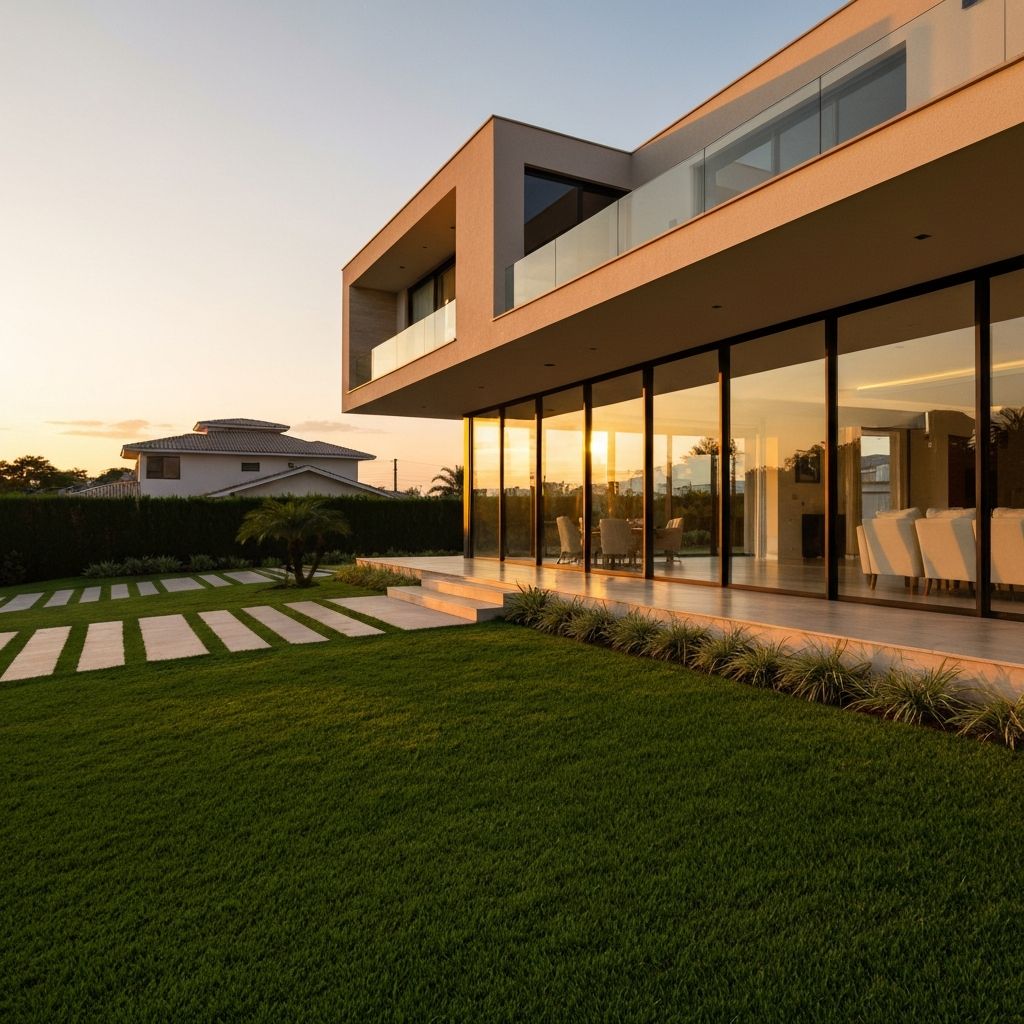 Casa moderna com arquitetura contemporânea